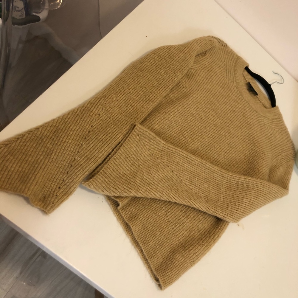 Pull over sweater bell sleeves